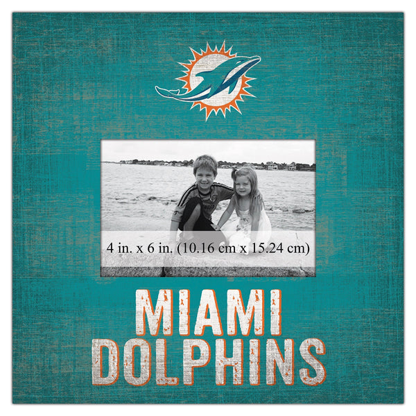 Miami Dolphins 0739-Team Name 10x10 Frame