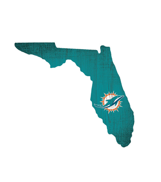 Miami Dolphins 0838-12in Team Color State
