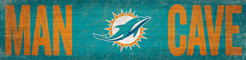 Miami Dolphins 0845-Man Cave 6x24