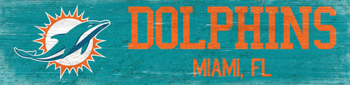 Miami Dolphins 0846-Team Name 6x24