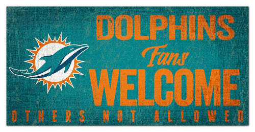 Miami Dolphins 0847-Fans Welcome 6x12