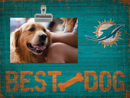 Miami Dolphins 0849-Best Dog Clip Frame