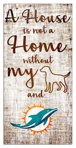 Miami Dolphins 0867-A House is not a Home 6x12
