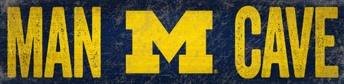 Michigan Wolverines 0845-Man Cave 6x24