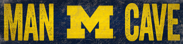 Michigan Wolverines 0845-Man Cave 6x24