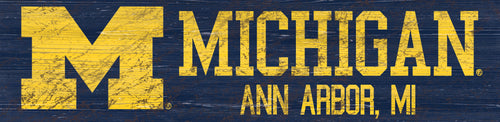 Michigan Wolverines 0846-Team Name 6x24