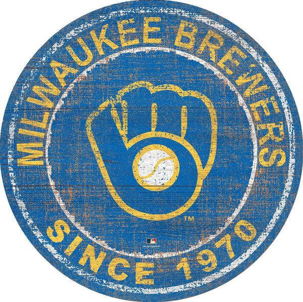 Milwaukee Brewers 0744-Heritage Logo Round