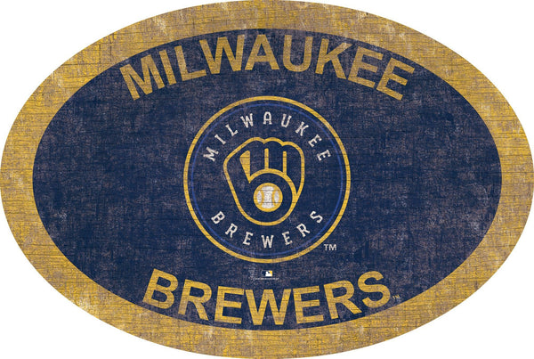 Milwaukee Brewers 0805-46in Team Color Oval
