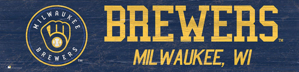 Milwaukee Brewers 0846-Team Name 6x24