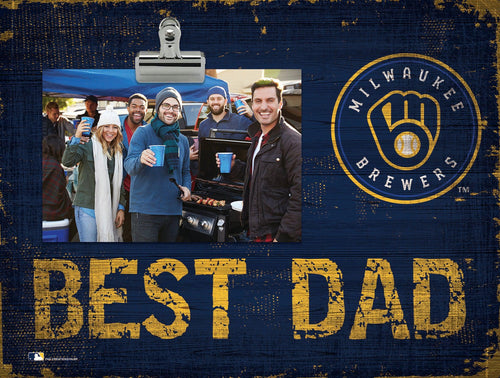 Milwaukee Brewers 0893-Best Dad Clip Frame
