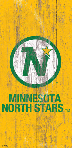 Minnesota North Stars 0786-Heritage Logo w/ Team Name 6x12