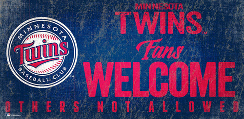 Minnesota Twins 0847-Fans Welcome 6x12