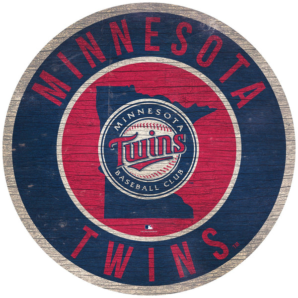 Minnesota Twins 0866-12in Circle w/State