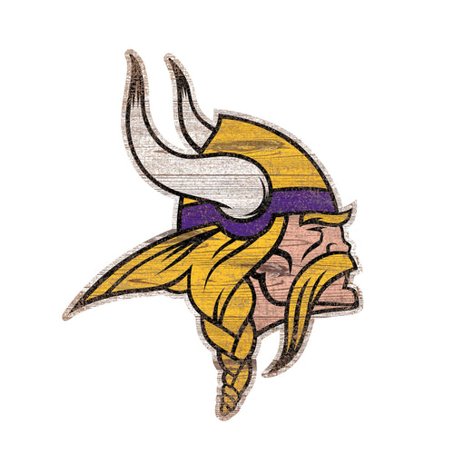 Minnesota Vikings 0843-Distressed Logo Cutout 24in