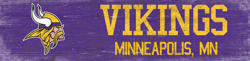 Minnesota Vikings 0846-Team Name 6x24