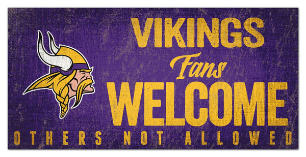 Minnesota Vikings 0847-Fans Welcome 6x12