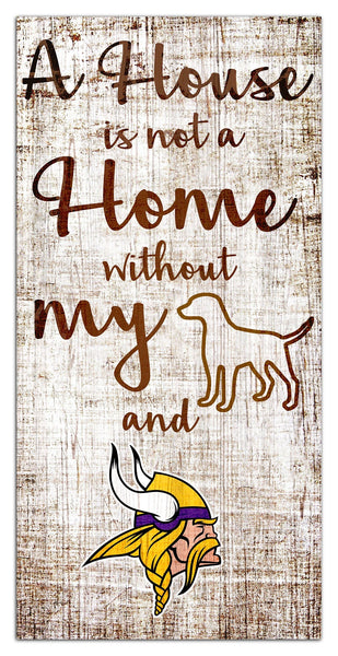 Minnesota Vikings 0867-A House is not a Home 6x12