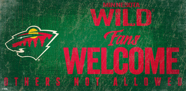 Minnesota Wild 0847-Fans Welcome 6x12