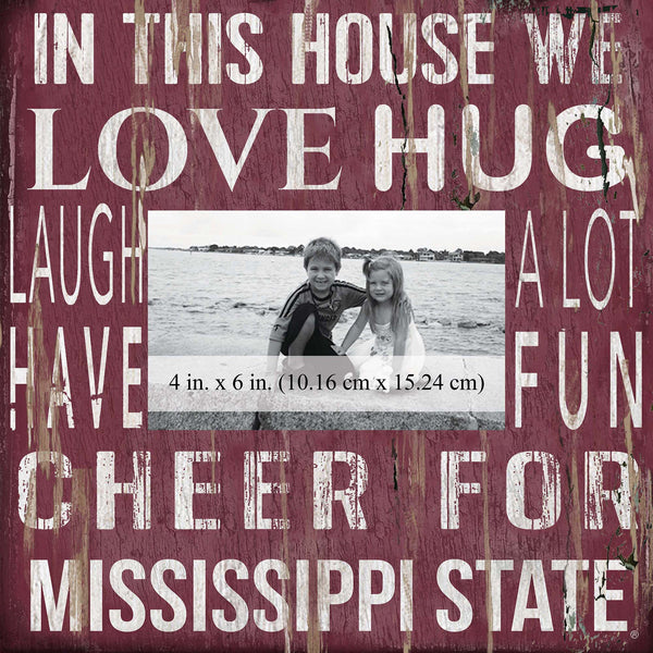 Mississippi State Bulldogs 0734-In This House 10x10 Frame