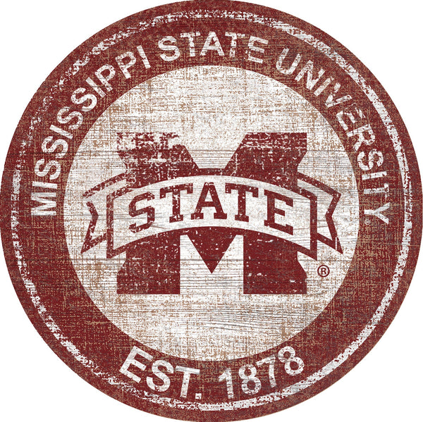 Mississippi State Bulldogs 0744-Heritage Logo Round
