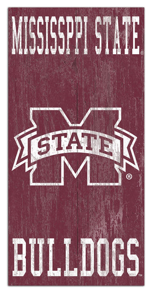 Mississippi State Bulldogs 0786-Heritage Logo w/ Team Name 6x12