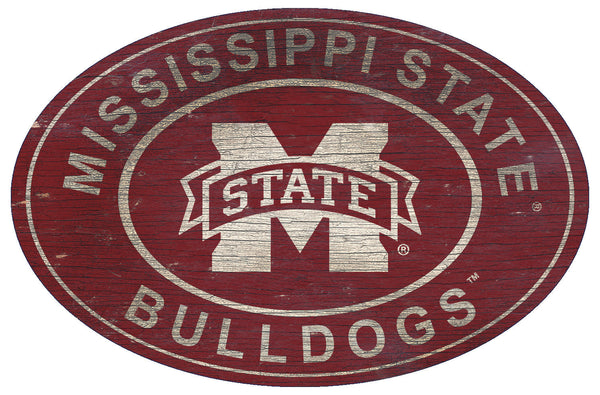 Mississippi State Bulldogs 0801-46in Heritage Logo Oval