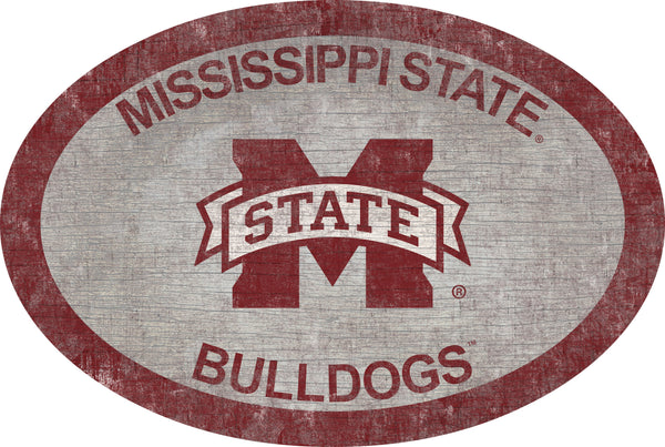 Mississippi State Bulldogs 0805-46in Team Color Oval