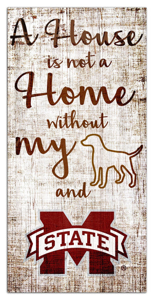 Mississippi State Bulldogs 0867-A House is not a Home 6x12
