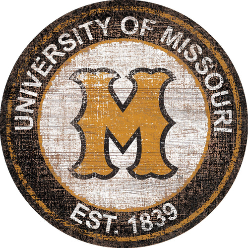 Missouri Tigers 0744-Heritage Logo Round