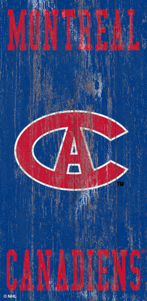 Montreal Canadiens 0786-Heritage Logo w/ Team Name 6x12