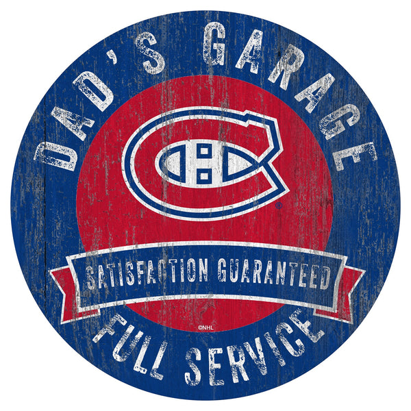 Montreal Canadiens 0862-12in Dad's Garage Circle