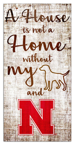 Nebraska Cornhuskers 0867-A House is not a Home 6x12