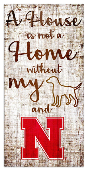 Nebraska Cornhuskers 0867-A House is not a Home 6x12