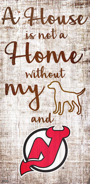New Jersey Devils 0867-A House is not a Home 6x12