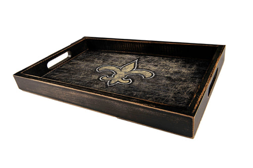 New Orleans Saints 0760-Distressed Tray w/ Team Color