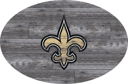 New Orleans Saints 0773-46in Distressed Wood Oval