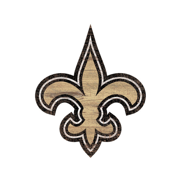 New Orleans Saints 0843-Distressed Logo Cutout 24in