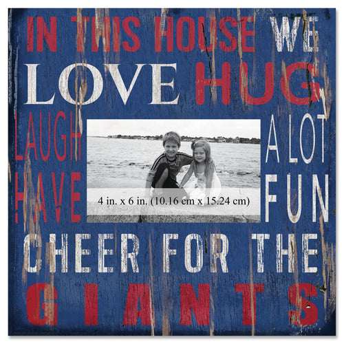 New York Giants 0734-In This House 10x10 Frame