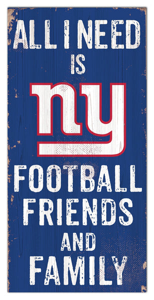 New York Giants 0738-Friends and Family 6x12
