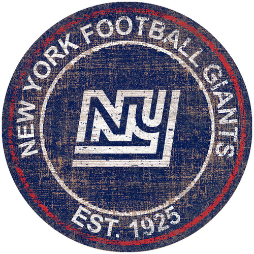 New York Giants 0744-Heritage Logo Round