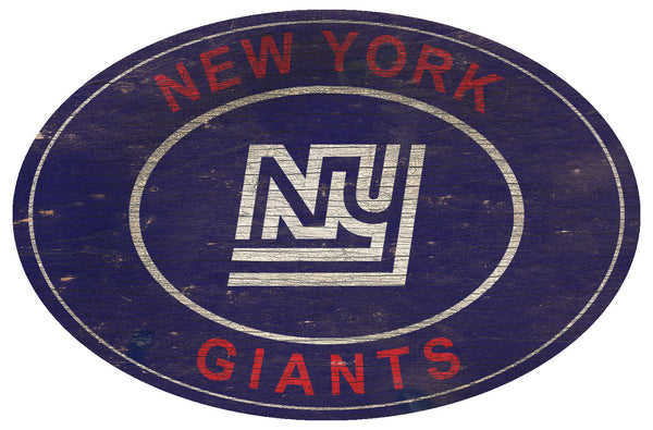 New York Giants 0801-46in Heritage Logo Oval