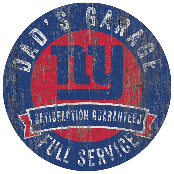 New York Giants 0862-12in Dad's Garage Circle