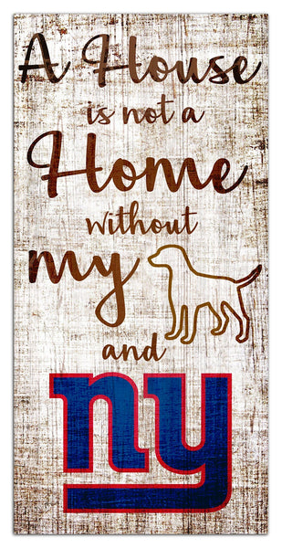 New York Giants 0867-A House is not a Home 6x12