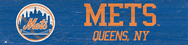 New York Mets 0846-Team Name 6x24