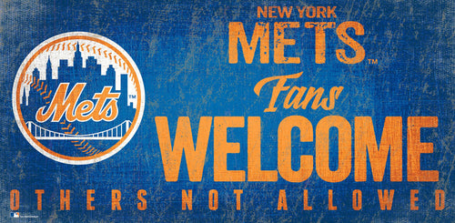 New York Mets 0847-Fans Welcome 6x12