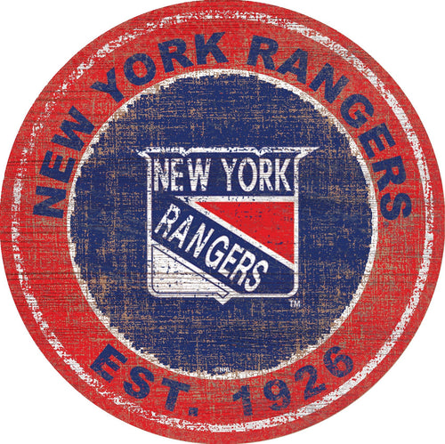 New York Rangers 0744-Heritage Logo Round
