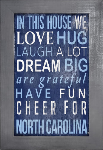 North Carolina Tar Heels 0725-Color In This House 11x19