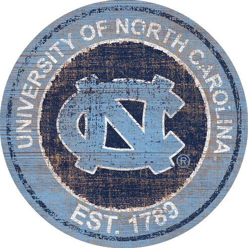 North Carolina Tar Heels 0744-Heritage Logo Round