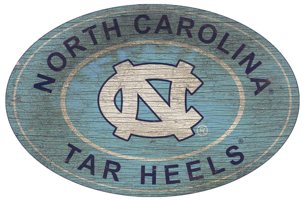 North Carolina Tar Heels 0801-46in Heritage Logo Oval