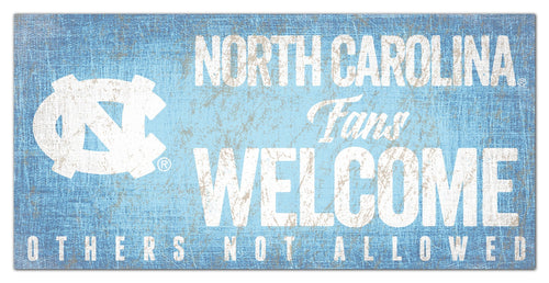 North Carolina Tar Heels 0847-Fans Welcome 6x12